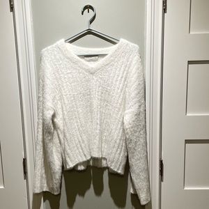 Super soft white Babaton sweater. Lightly worn.